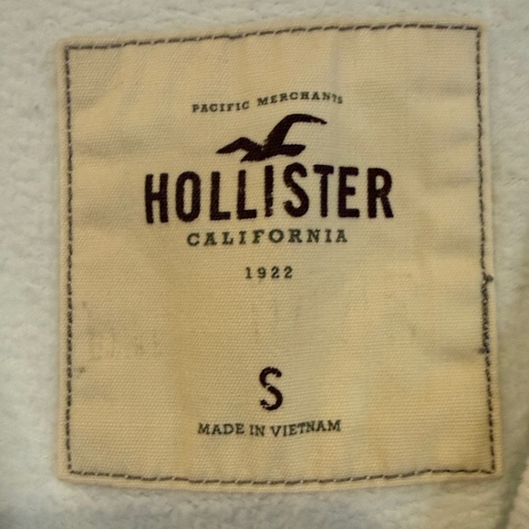 Hollister White Beach Watch Sweatshirt Size Small - Picture 4 of 11
